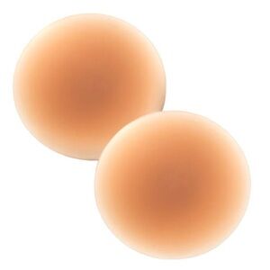 Seamless Nude Silicone Reusable Nipple Covers (Caramel Brown)